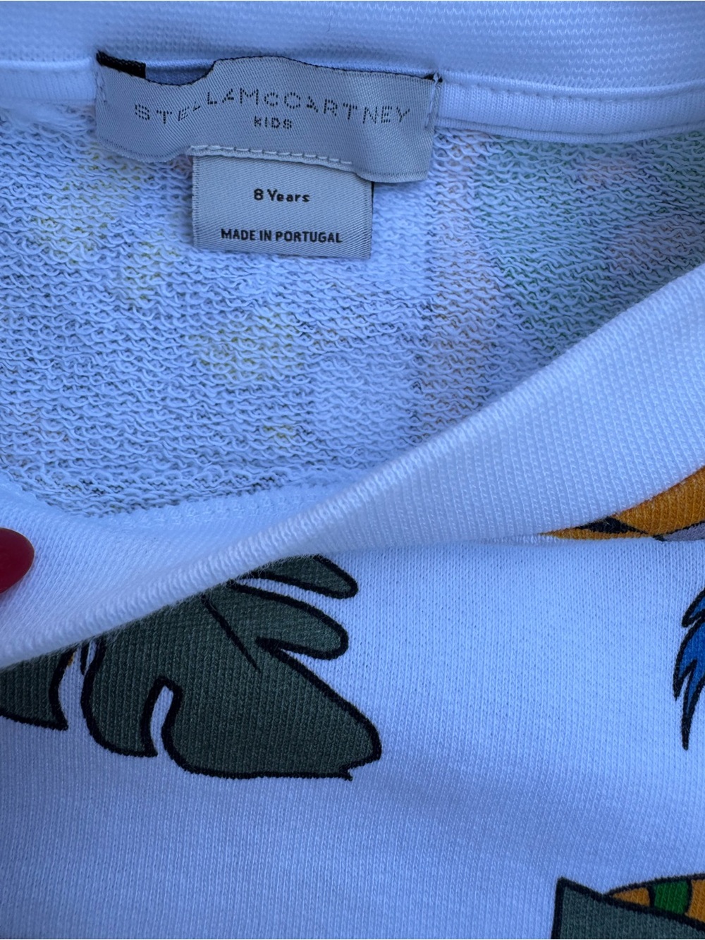 STELLA MCCARTNEY
KIDS' WHITE SWEATSHIRT WITH JUNGLE PRINT size 8 - Picture 5 of 11